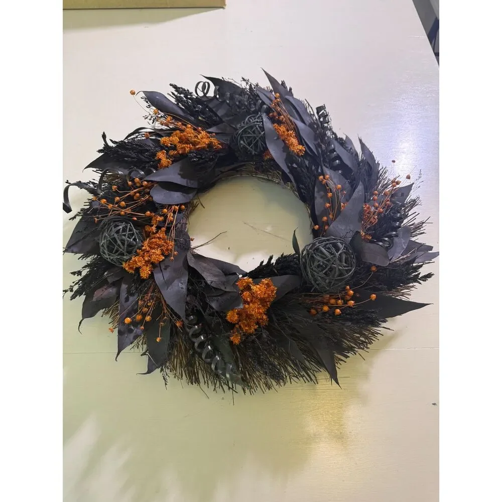 Pottery Barn Dried Hallows Eve Wreath